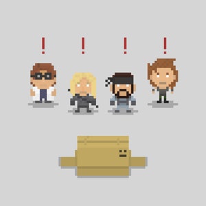 MGS Cute 11x14  Pixel Art Print