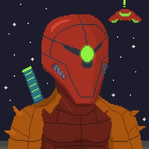 Metal Gear Metroid 11x14 Pixel Print