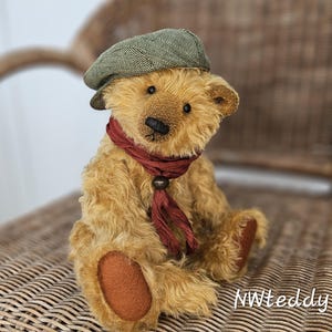 Artist teddy bear, Collectable teddy bear, Stuffed animal, OOAK teddy bear