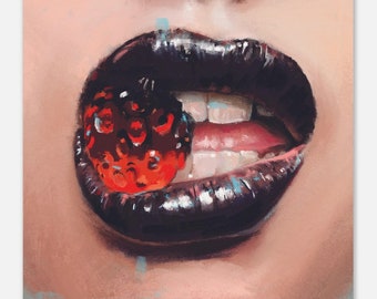 A bite of candy