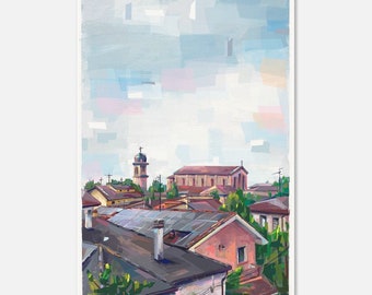 Italian suburban roofs