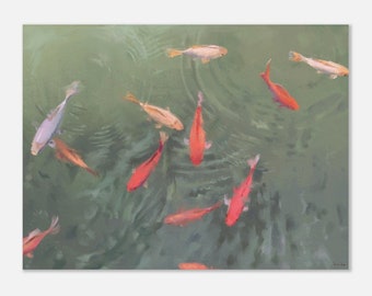 Lake with goldfish