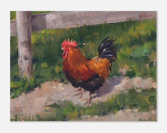 Bold coloured rooster