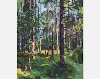 Summer morning woods