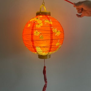 12 and 14 Paper Lanterns with Metal Frame