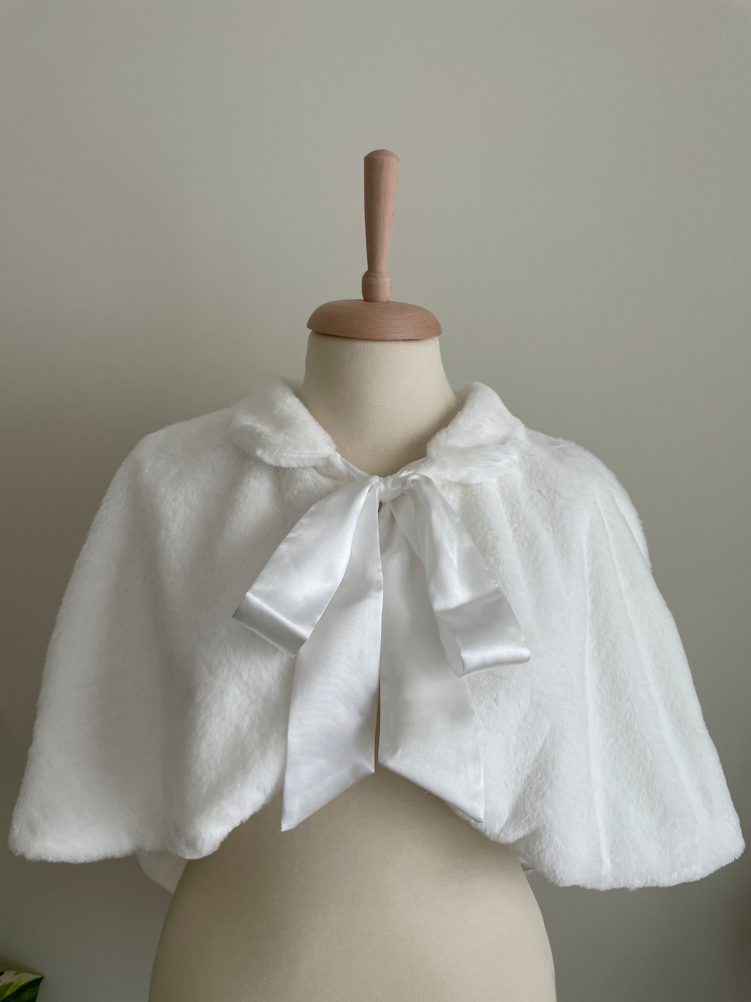 bridal fur shawl