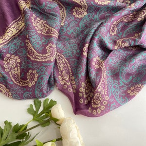 Handmade silk scarf  - Woman soft silk scarf - Head&neck wrap - Women&#39;s Shawl - Gift Fashion Shawl Long Scarf Wrap for Women - Women Scarves