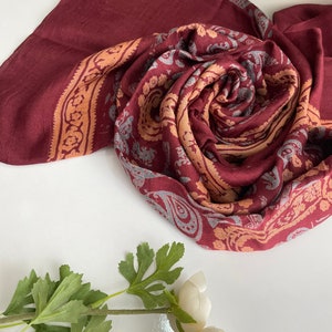 Kelagayi Soft Silk Scarves Woman , Gift for Her , Bohemian Beach Wear ,  Bohemian Boho Bandana , Square Scarf, Vintage Scarf, Silk Headband