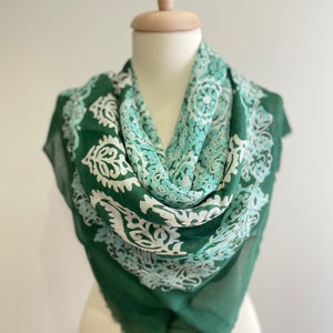 Soft Silk Scarf - Ladies scarf - Soft silk shawl - Women&#39;s Wrap - Long silk wrap - Hand dyed silk scarf - Shoulder Wrap - Neck Scarf