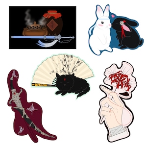 Danmei Stickers | Grandmaster of Demonic Cultivation, Heaven Official&#39;s Blessing, The Scum Villain&#39;s Self-Saving System