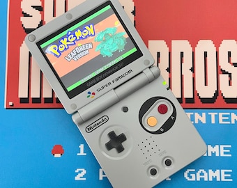 Console Nintendo Gameboy Advance SP Super Famicom SNES Edition Refurbished with IPS V2 ags-101 backlit screen
