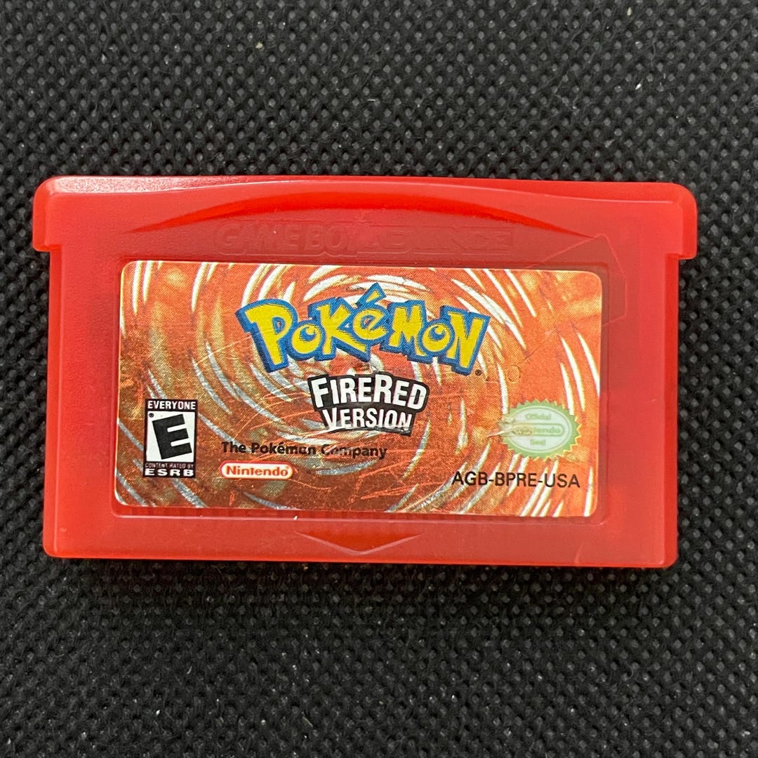 Firered Version Pokemon Fire Red Version for Nintendo Gameboy Advance - Authentic - Etsy