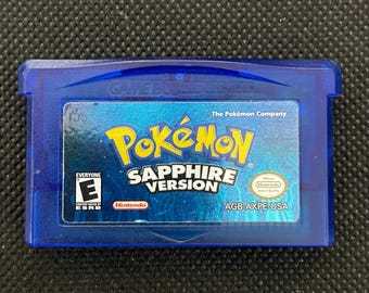 Pokemon Sapphire version for Nintendo Gameboy Advance - New battery