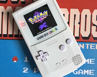 コンソール ゲームボーイ カラー クリア ブルー IPS V2 バック