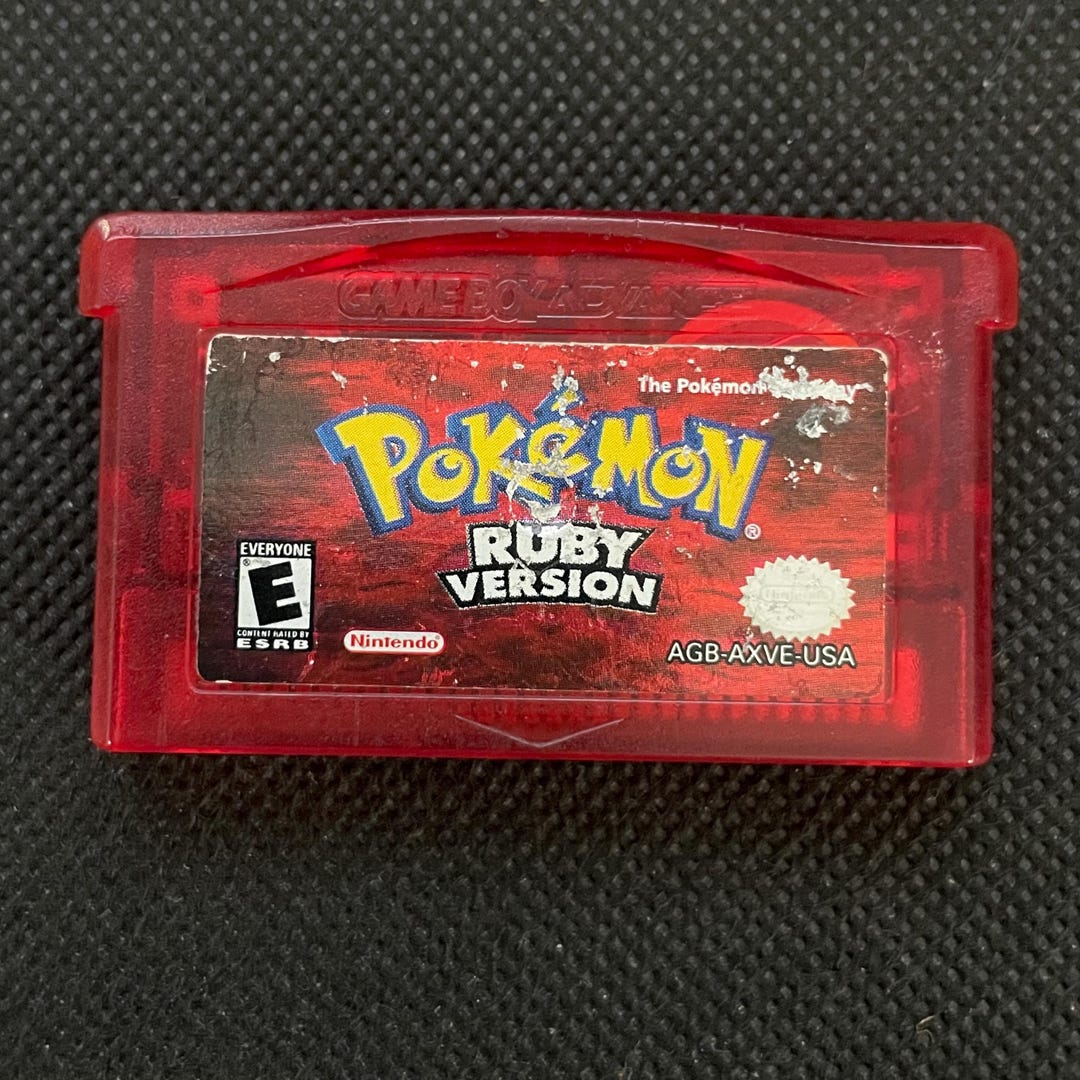 Pokemon Ruby for Nintendo Gameboy Advance - Authentic - New Battery - Etsy