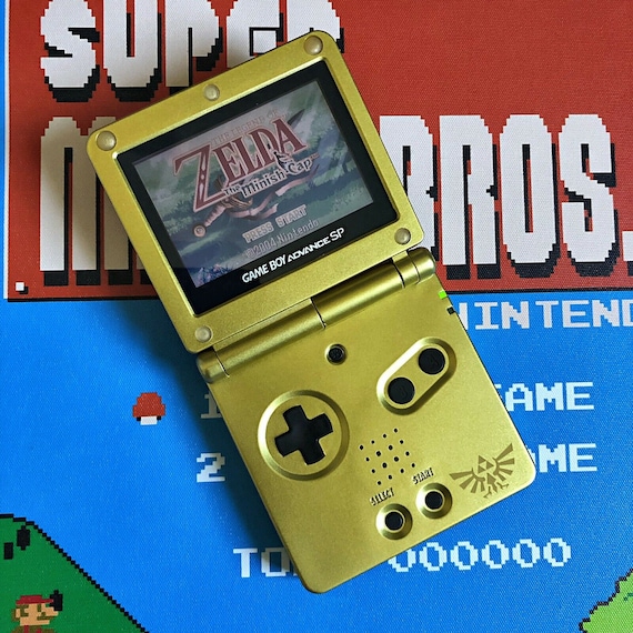 Ecran Compatible Game Boy Advance Sp Gold Zelda Nouveau Neuf Advance Étui Complet 