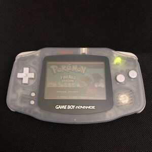 Console Nintendo Gameboy Advance Clear Glacier Refurbished Etsy
