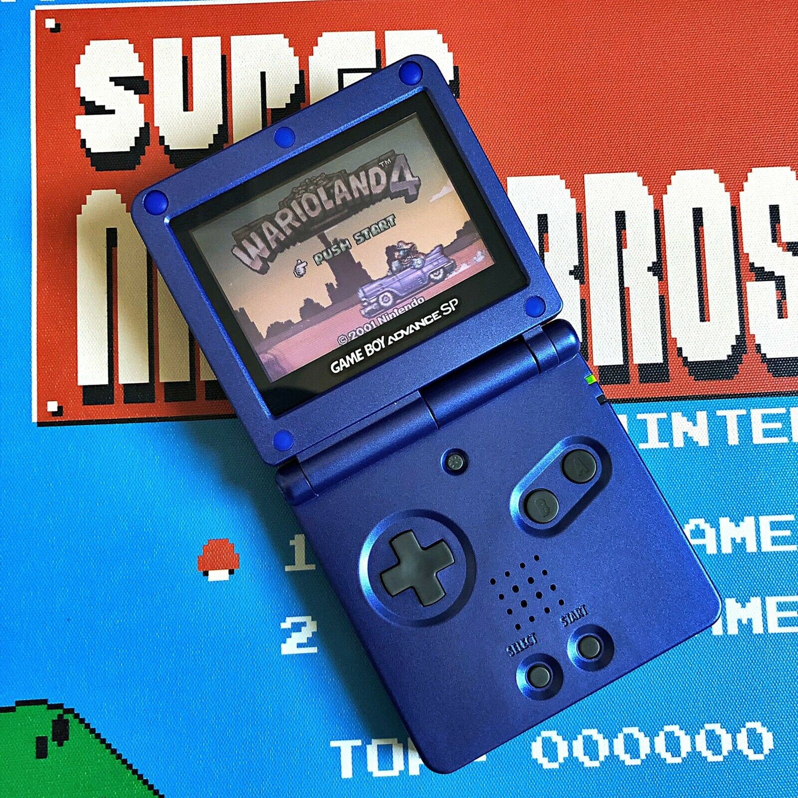 aflivning talsmand rør Nintendo Gameboy Advance SP Cobalt Blue AGS-001 Refurbished - Etsy