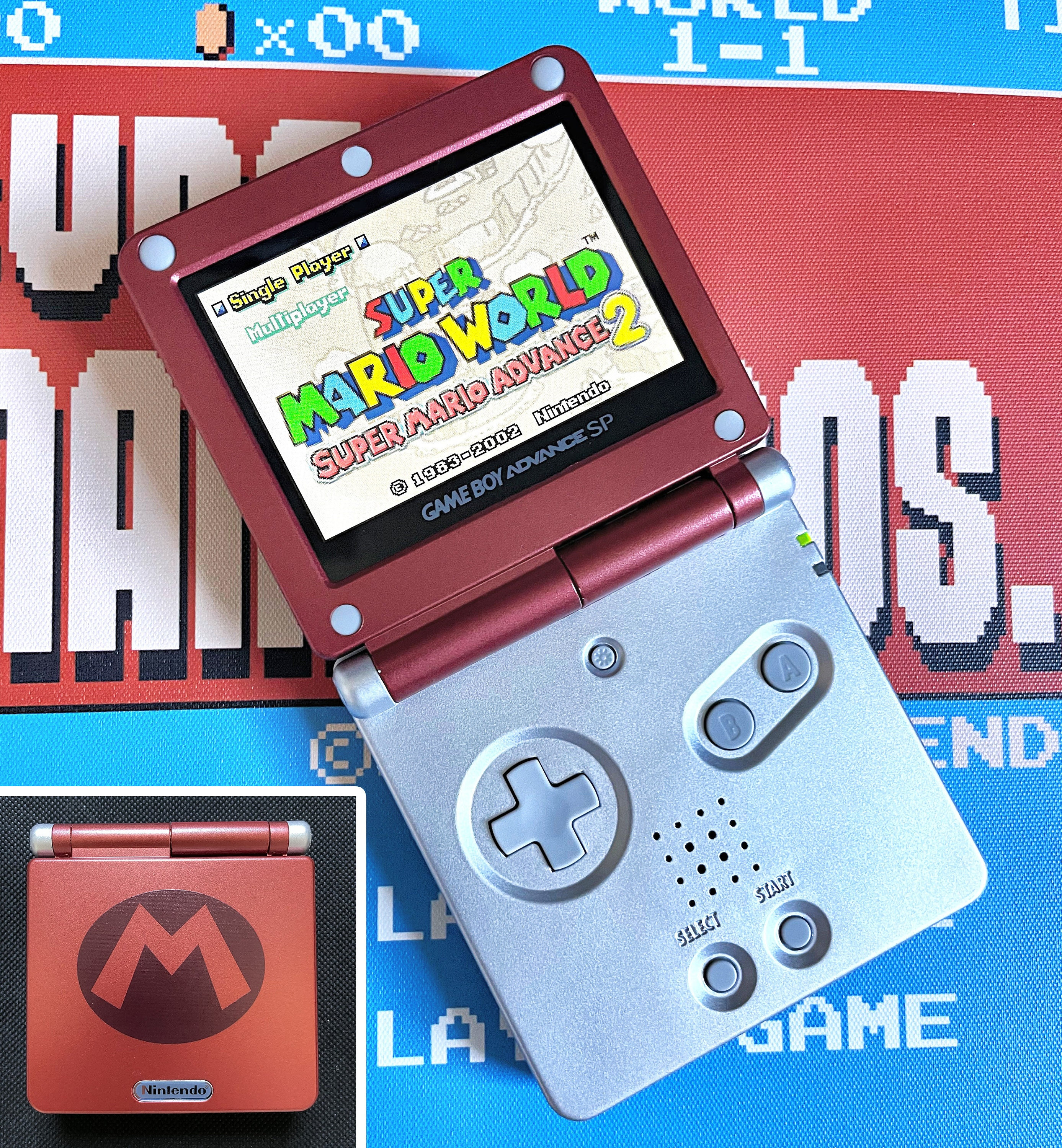 Robe Er deprimeret overdraw Console Gameboy Advance SP Mario Limited Edition Refurbished - Etsy