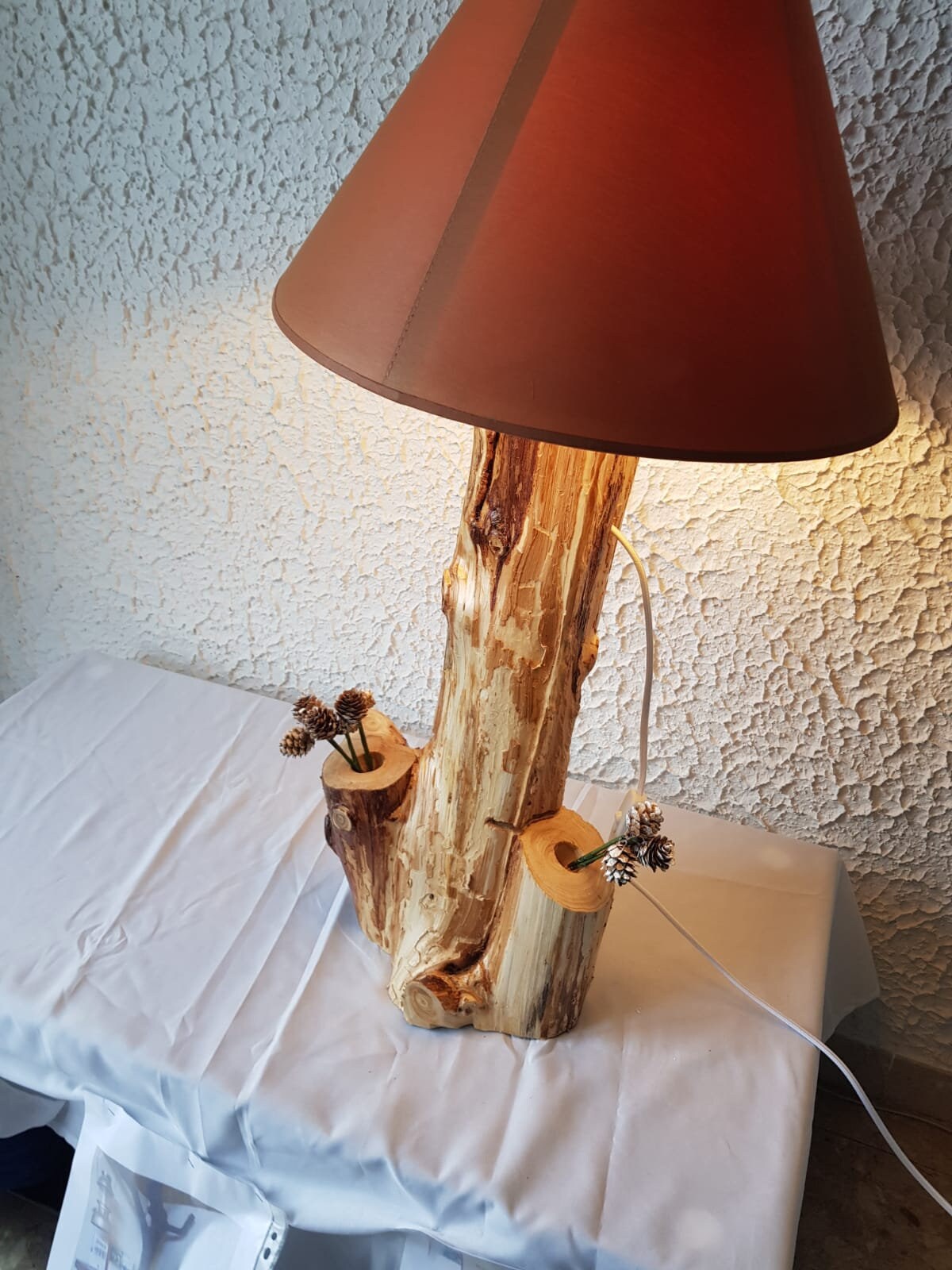 Lampadaire en Bois