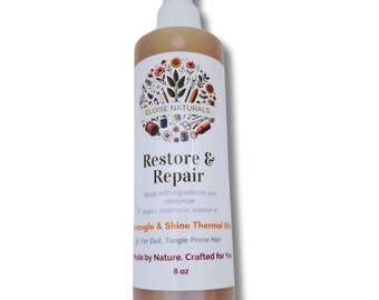 Restore & Repair Leave in Conditioner and Thermal Shield | Rosemary Hair Spray | Detangling Spray