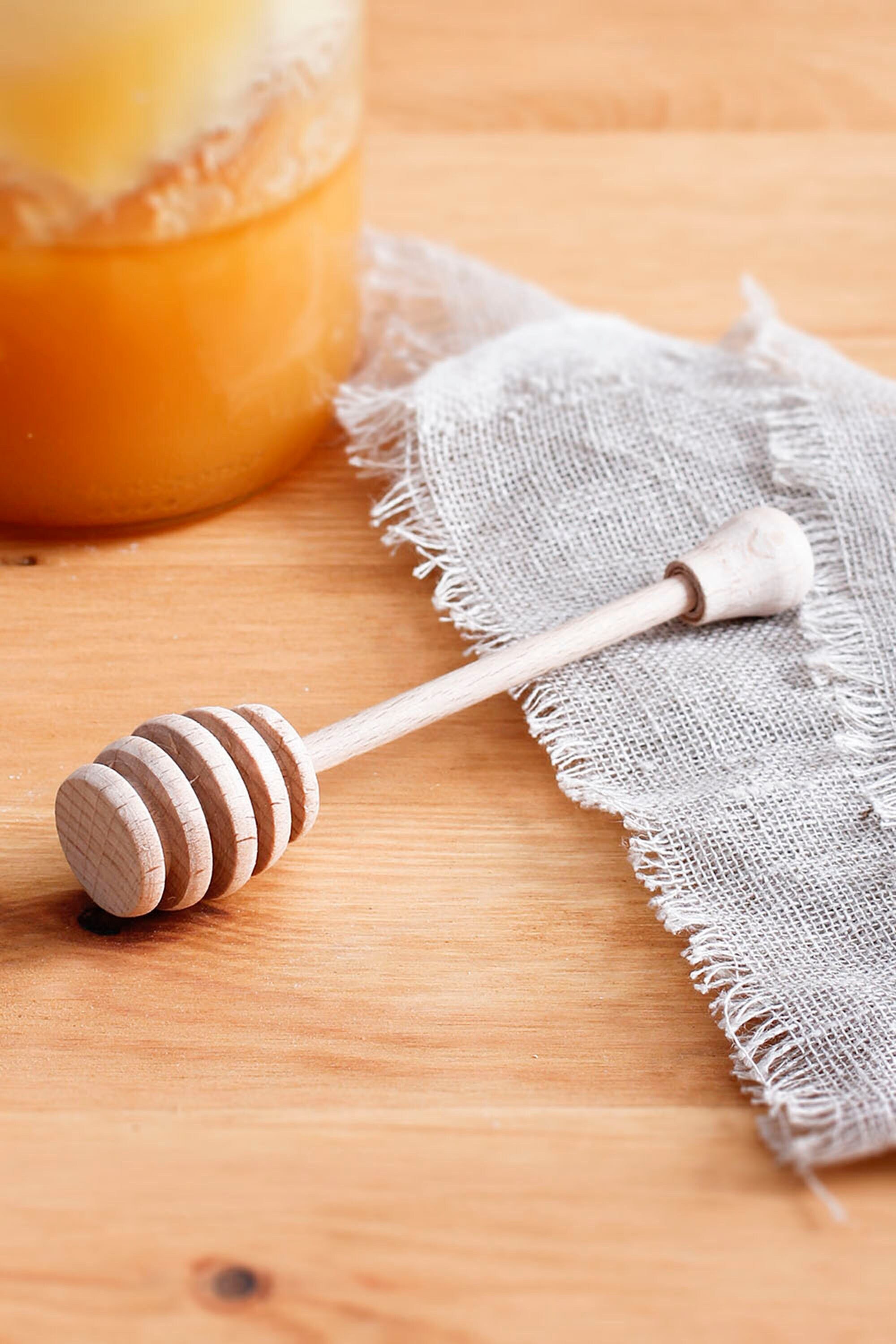 Cuillère à Miel, Mini Cuillères en Bois Pour Cuisine, Pratique Dosé La Quantité de Miel Dans Le Café