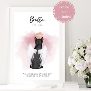 Personalised Pet Memorial Print | Dog Memorial | Cat Memorial | Pet Loss | Memorial Print | Remembrance Gift | Bereavement Gift