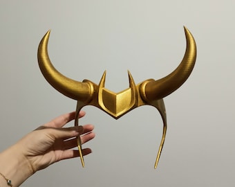 President Loki Tiara | Male Loki Crown | Headpiece | Horns | Headwear | Helmet | Krone
