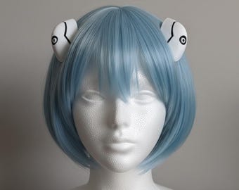 Rei Ayanami Hair Clip | Shinji Ikari Hair Accessories | Neon Genesis Evangelion Cosplay