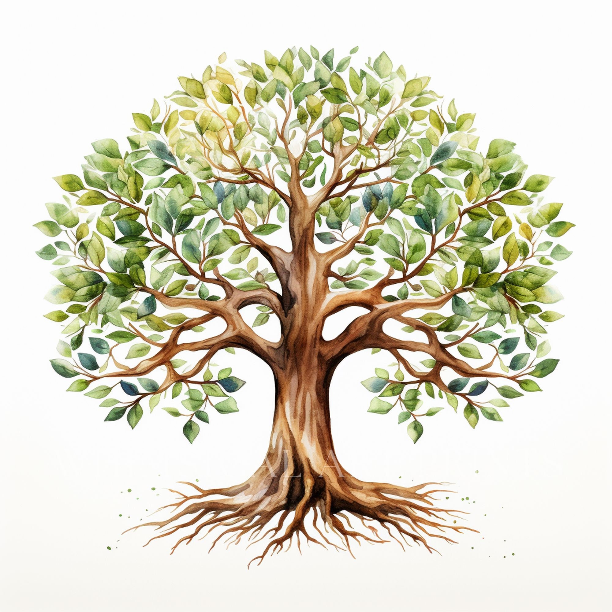 Mystical Old Tree Clipart, Intricate Tree Designs, Mystical Tree