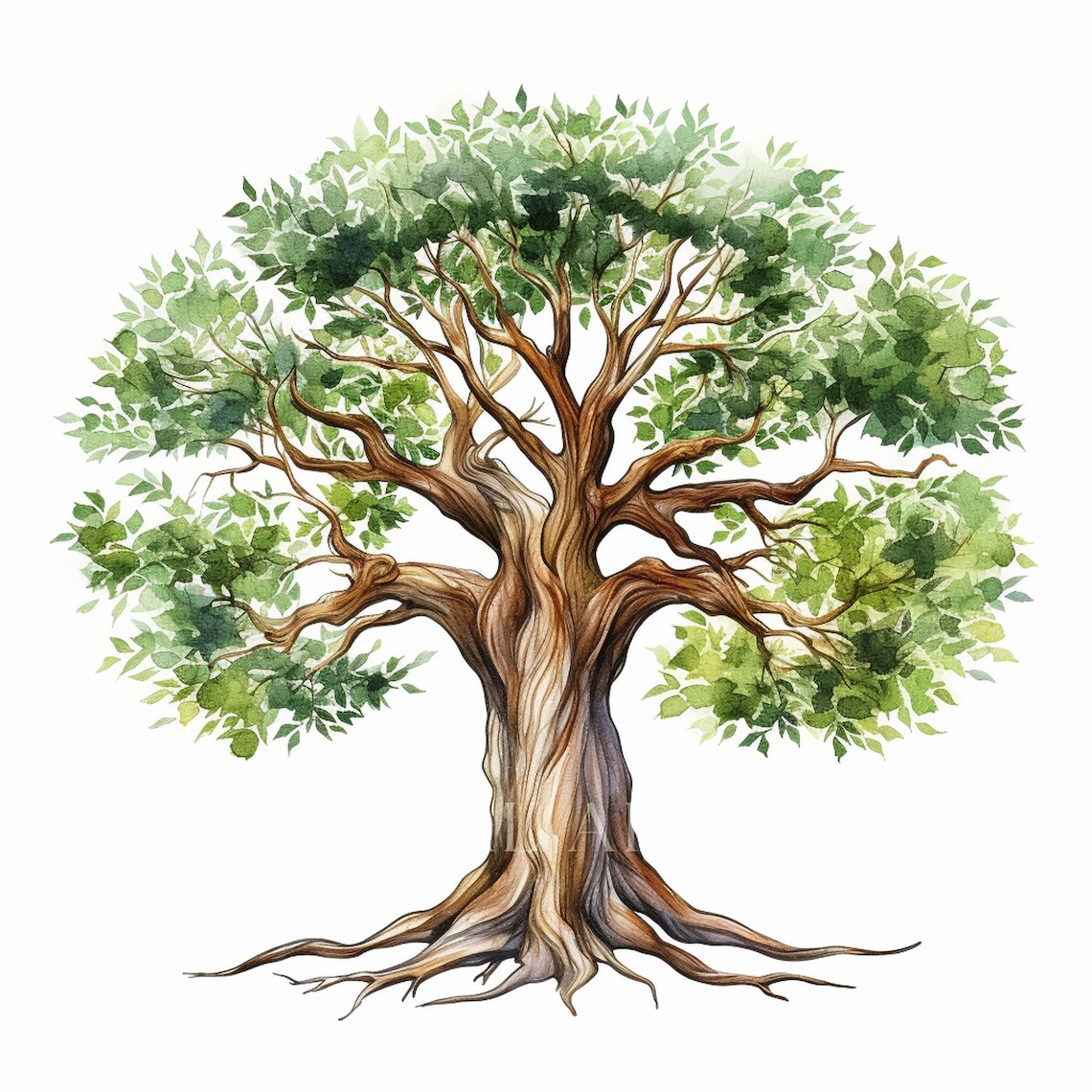 Mystical Old Tree Clipart, Intricate Tree Designs, Mystical Tree