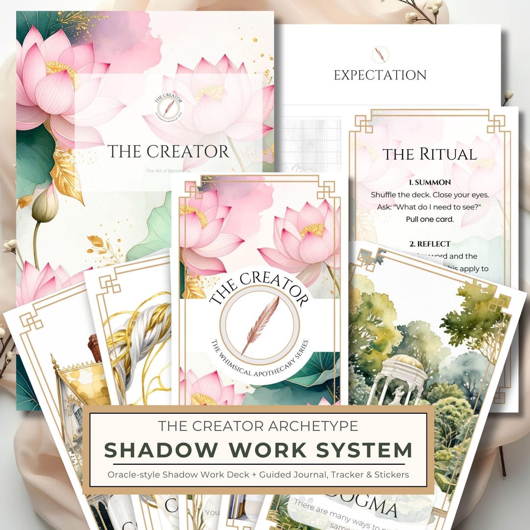 CREATOR Shadow Work System | Oracle Deck, Journal, Sticker Kit ...