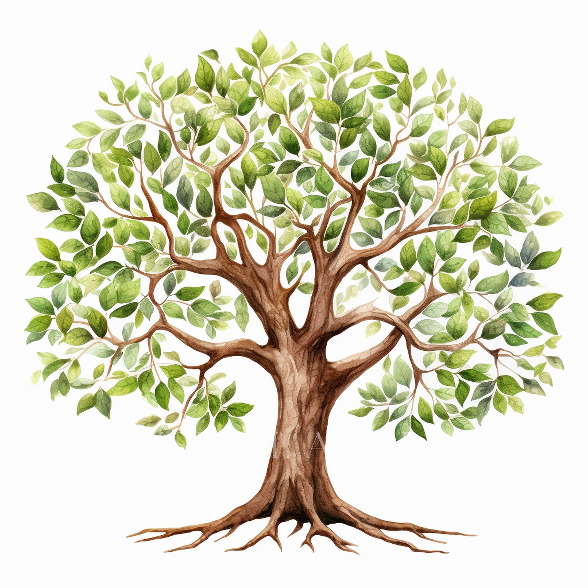 Mystical Old Tree Clipart, Intricate Tree Designs, Mystical Tree