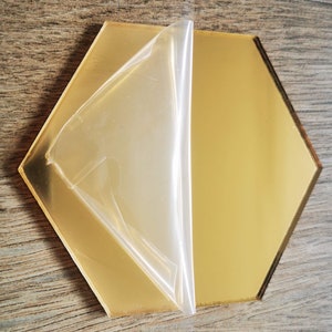 Hexagon Plexiglass 3mm for Furniture & Wall Decoration 20 pcs in a package