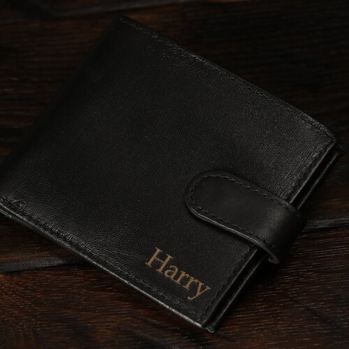 Personalized Mens Wallet Boyfriend Gift Husband Gift Etsy