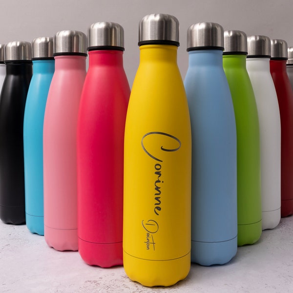 Personalisierte Wasserflasche Sportflasche, Fitnessstudio personalisierte Wasserflaschen, Namen Wasserflasche, Isolierte Wasserflasche, Sportwasserflasche