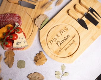 Mother&#39;s Day Gift, Wooden Personalised Engraved Cheese Board, Christmas Gift, Wedding Gift, House warming Gift, Personalised Chopping board