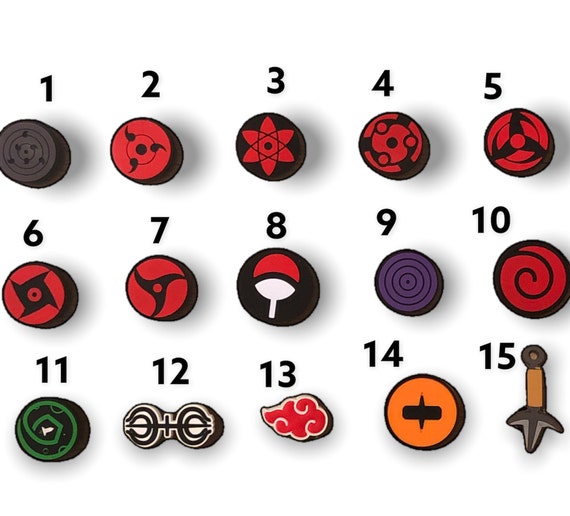 croc naruto charms