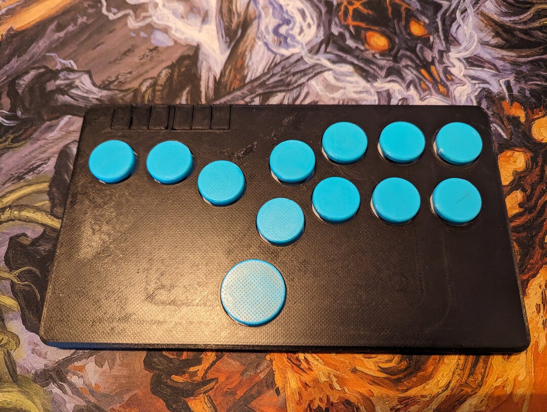 3D Printed Flatbox hit Box With Low Profile Kailh Red Switches hot-swap ...