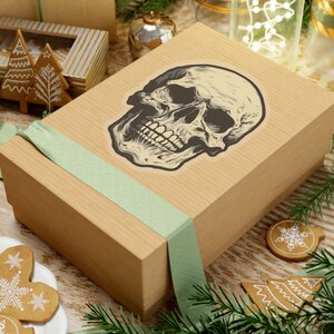 Evil Halloween Skull Sticker - Sticker!