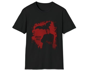 T-shirt Vincent Price - Film D'horreur Gothique, Marque Funky Monkey (neuf Sans étiquettes)