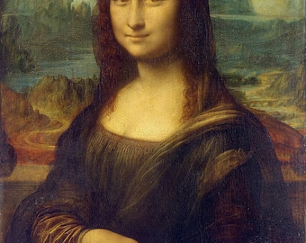 Printable Mona Lisa High Definition file for printing photos posters Instant Digital Access and Download, Retouched