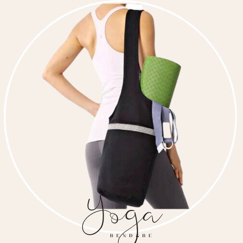 Yoga Mat Carry Bag Boho India Carrier Pilates Gym Bag Natural Pink Black -   Canada