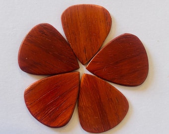 Custom Guitar Pick Padok/Paddock/Padauk Plain Multicolour Plectrum Acoustic/Electric Pack of 1 | Pattern Padok Plain Std