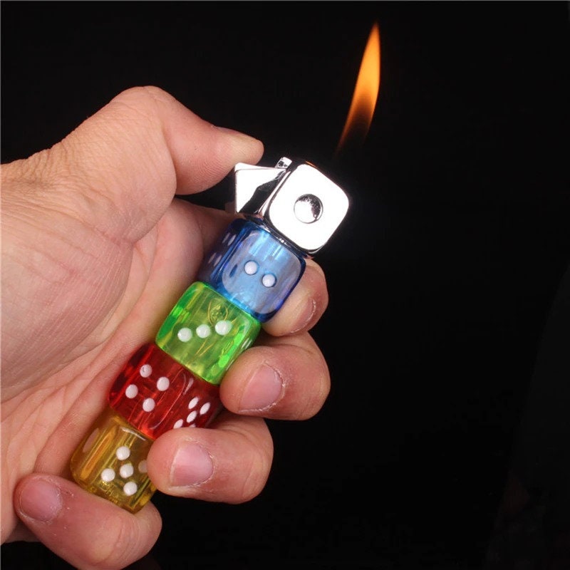 Dice Shaped Lighter Unique Refillable Novelty Butane Gas Etsy UK