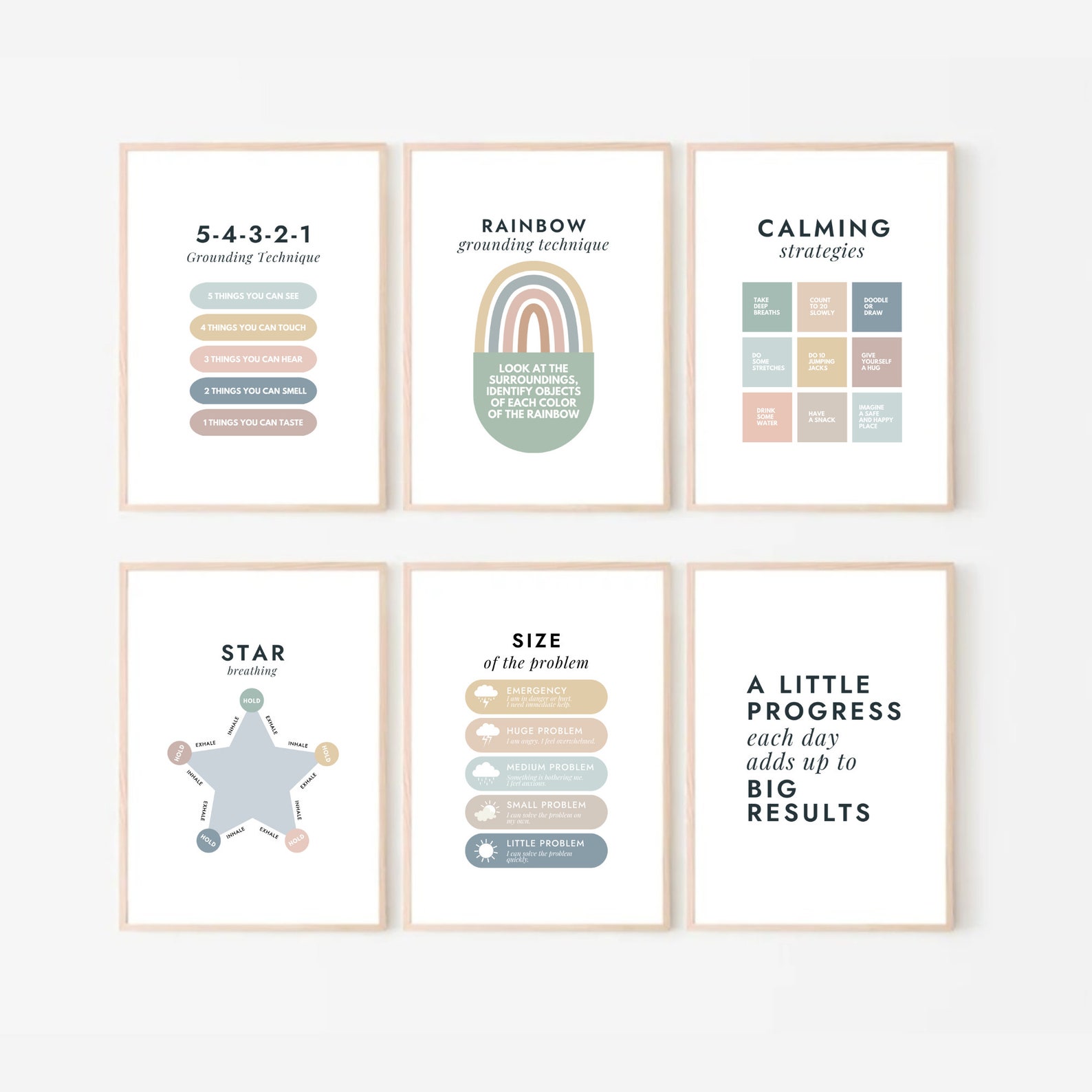 30 Calming Corner Wall Art Poster Calm Down Strategies Sign - Etsy