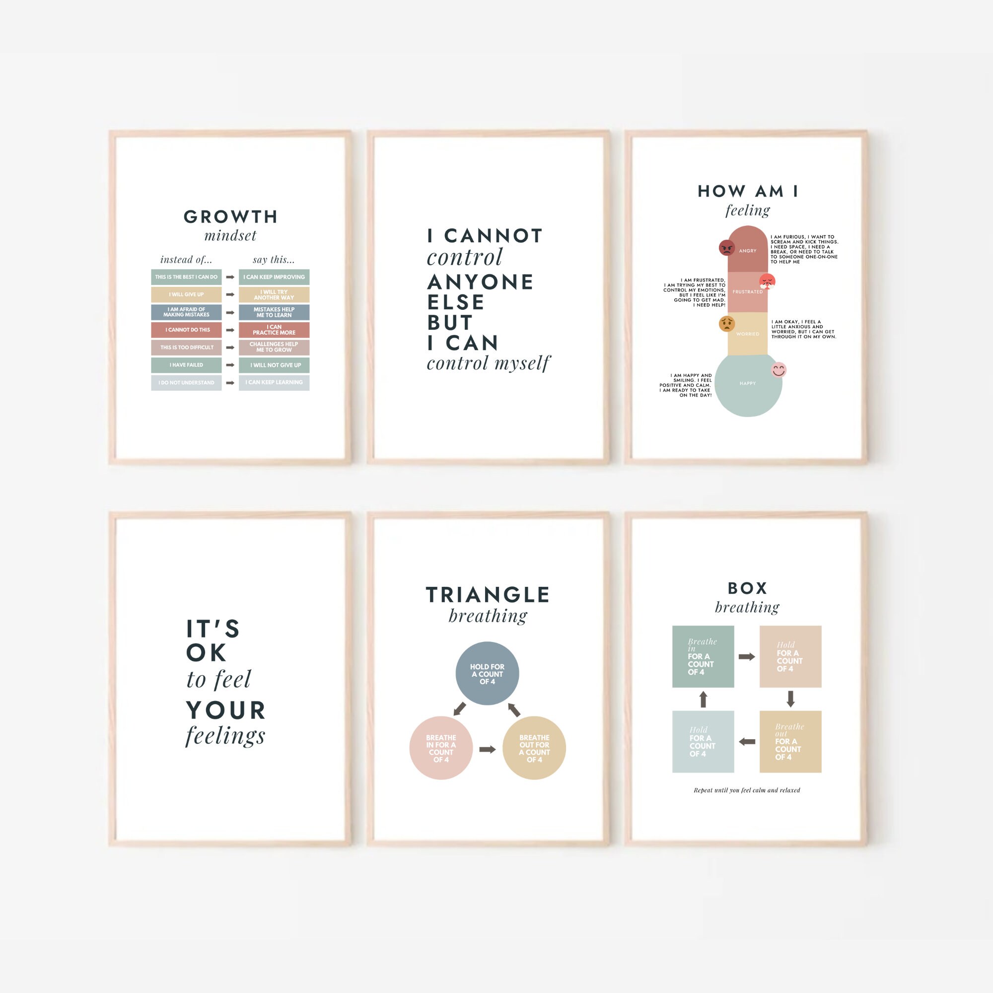 30 Calm Down Corner Posters Sign Kit Calming Decor Print Educational ...