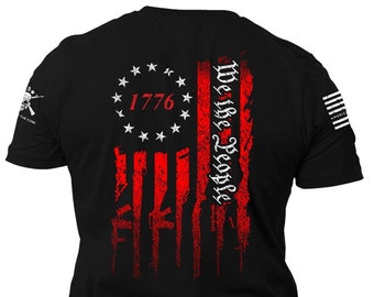 We The People Gun American Flag 1776 T-Shirt / We the People / 2nd amendment / Gun American Flag / American flag / Unisex T-Shirt