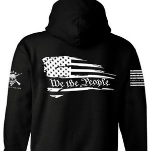 We the People American Flag Hoodie | we the People Flag | USA Flag | 1776 | Patriotic Hoodie | Unisex Hoodie