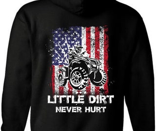 American Flag ATV Hoodie | Off Road Four Wheeler Sweatshirt